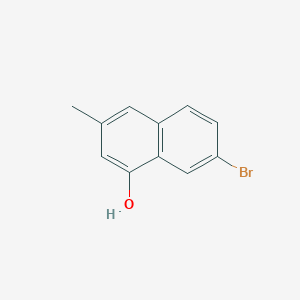 molecular formula C11H9BrO B8561495 7-Bromo-3-methylnaphthalen-1-ol 