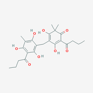 molecular formula C24H30O8 B085615 Flavaspidic acid CAS No. 114-42-1