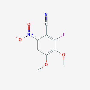 2-Iodo-3,4-dimethoxy-6-nitrobenzonitrile