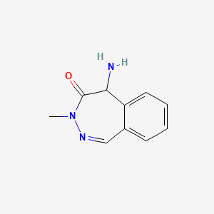 molecular formula C10H11N3O B8561550 5-Amino-3-methyl-3,5-dihydro-4H-benzo[d][1,2]diazepin-4-one 