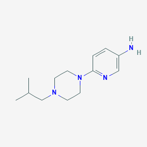 molecular formula C13H22N4 B8561630 6-(4-Isobutylpiperazin-1-yl)pyridin-3-amine 