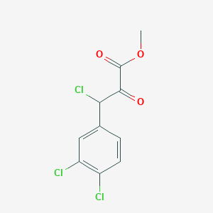 molecular formula C10H7Cl3O3 B8561691 3-Chloro-3-(3,4-dichloro-phenyl)-2-oxo-propionic acid methyl ester 