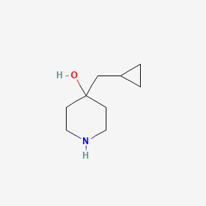 molecular formula C9H17NO B8561791 4-(Cyclopropylmethyl)piperidin-4-ol 