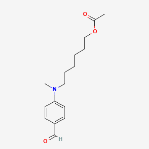 6-[(4-Formylphenyl)(methyl)amino]hexyl acetate