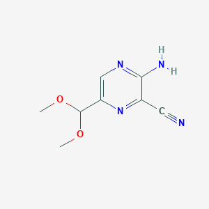 3-Amino-6-(dimethoxymethyl)pyrazine-2-carbonitrile