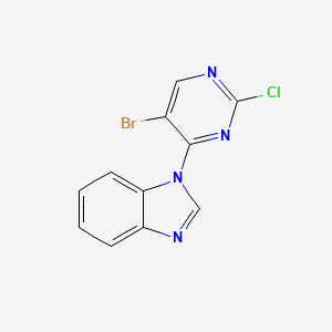 2-Chloro-4-(benzimidazol-1-yl)-5-bromopyrimidine