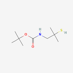 molecular formula C9H19NO2S B8561840 Tert-butyl [2-methyl-2-mercaptopropyl]carbamate 