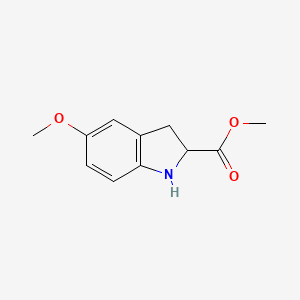 (RS)-5-methoxy-2,3-dihydro-1H-indole-2-carboxylic acid methyl ester