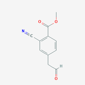 Methyl 2-cyano-4-(2-oxoethyl)benzoate