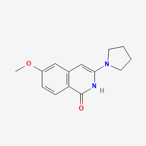 6-Methoxy-3-(pyrrolidin-1-yl)isoquinolin-1-ol