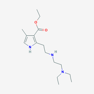 2-[2-(2-diethylamino-ethylamino)-ethyl]-4-methyl-1H-pyrrole-3-carboxylic acid ethyl ester