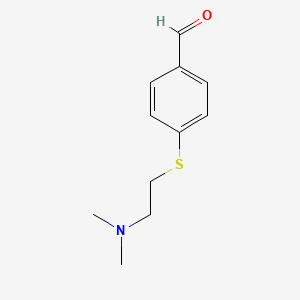 molecular formula C11H15NOS B8562006 4-(2-Dimethylaminoethylthio)benzaldehyde 