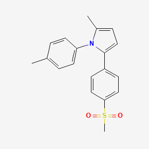 molecular formula C19H19NO2S B8562008 2-Methyl-1-(4-methylphenyl)-5-(4-methylsulfonylphenyl)pyrrole CAS No. 189500-96-7