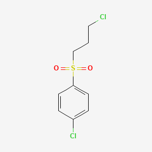 molecular formula C9H10Cl2O2S B8562024 1-Chloro-4-[(3-chloropropyl)sulfonyl]benzene 