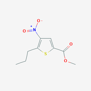 molecular formula C9H11NO4S B8562047 Methyl 4-nitro-5-propylthiophene-2-carboxylate CAS No. 89499-49-0