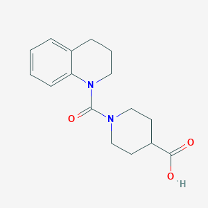 molecular formula C16H20N2O3 B8562061 1-(3,4-dihydroquinolin-1(2H)-ylcarbonyl)piperidine-4-carboxylic acid 