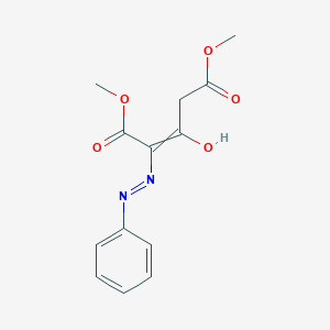 molecular formula C13H14N2O5 B8562093 Dimethyl3-oxo-2-(2-phenylhydrazono)pentanedioate 