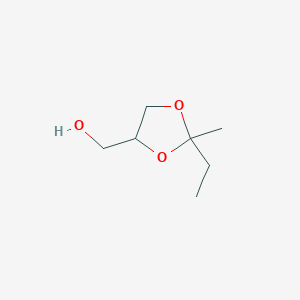 molecular formula C7H14O3 B8562099 1,3-Dioxolane-4-methanol, 2-ethyl-2-methyl- CAS No. 3842-72-6