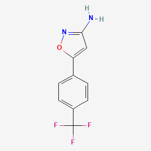 5-(4-(Trifluoromethyl)phenyl)-3-aminoisoxazole