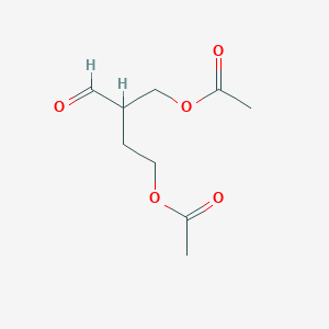 molecular formula C9H14O5 B8562157 2-Formylbutane-1,4-diyl diacetate CAS No. 62103-08-6