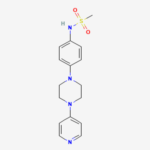 B8562183 N-{4-[4-(Pyridin-4-yl)piperazin-1-yl]phenyl}methanesulfonamide CAS No. 112940-21-3