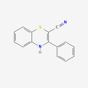 molecular formula C15H10N2S B8562196 3-phenyl-4H-1,4-benzothiazine-2-carbonitrile CAS No. 70801-58-0