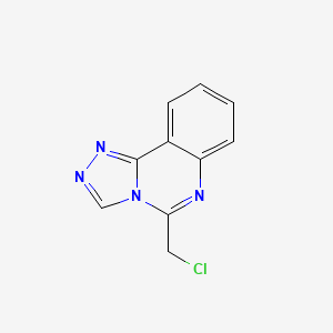 molecular formula C10H7ClN4 B8562199 5-(Chloromethyl)[1,2,4]triazolo[4,3-c]quinazoline CAS No. 61164-85-0