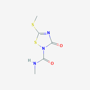 N-Methyl-5-(methylsulfanyl)-3-oxo-1,2,4-thiadiazole-2(3H)-carboxamide