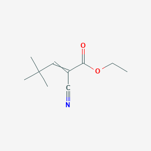 molecular formula C10H15NO2 B8562258 Ethyl 2-cyano-4,4-dimethylpent-2-enoate CAS No. 52685-34-4