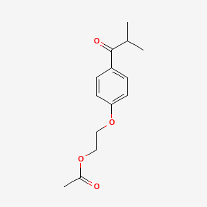 2-[4-(2-Methylpropanoyl)phenoxy]ethyl acetate