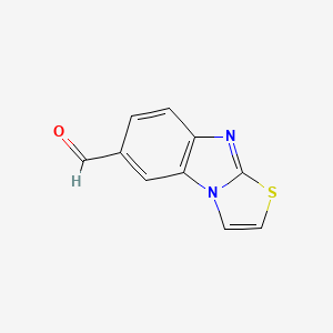 molecular formula C10H6N2OS B8562301 Benzo[4,5]imidazo[2,1-b]thiazole-6-carbaldehyde 