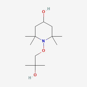 molecular formula C13H27NO3 B8562363 4-Piperidinol, 1-(2-hydroxy-2-methylpropoxy)-2,2,6,6-tetramethyl- CAS No. 290821-83-9