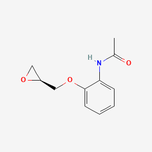 molecular formula C11H13NO3 B8562427 N-{2-[(2S)-Oxiran-2-ylmethoxy]phenyl}acetamide 