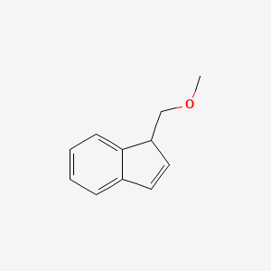 molecular formula C11H12O B8562460 1-(Methoxymethyl)-1H-indene CAS No. 65056-38-4