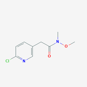2-(6-chloropyridin-3-yl)-N-methoxy-N-methylacetamide