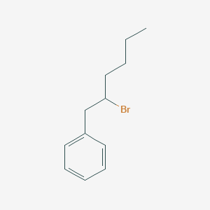 molecular formula C12H17Br B8562520 (2-Bromohexyl)benzene 