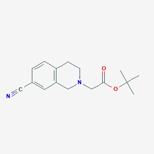 molecular formula C16H20N2O2 B8562541 tert-butyl (7-cyano-3,4-dihydroisoquinolin-2(1H)-yl)acetate 
