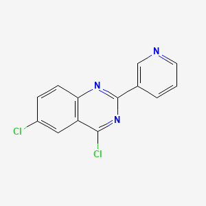molecular formula C13H7Cl2N3 B8562574 2-(3-Pyridyl)-4,6-dichloroquinazoline 