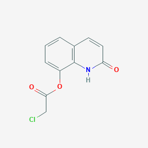 (2-oxo-1H-quinolin-8-yl) 2-chloroacetate