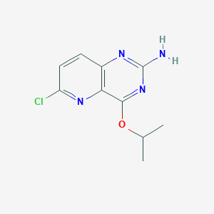 molecular formula C10H11ClN4O B8562671 6-Chloro-4-(2-propoxy)-pyrido[3,2-d]pyrimidin-2-ylamine CAS No. 917757-99-4