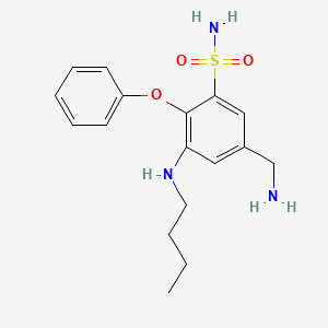 5-(Aminomethyl)-3-(butylamino)-2-phenoxybenzene-1-sulfonamide
