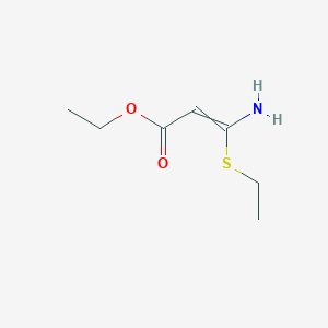 Ethyl 3-amino-3-(ethylsulfanyl)prop-2-enoate