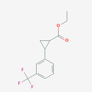 2-(3-Trifluoromethyl-phenyl)-cyclopropanecarboxylic acid ethyl ester