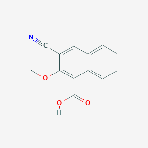 molecular formula C13H9NO3 B8562796 3-Cyano-2-methoxy-1-naphthoic acid 
