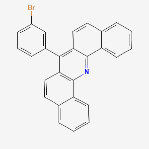 molecular formula C27H16BrN B8562833 7-(3-Bromophenyl)dibenzo[c,h]acridine 