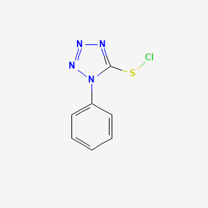 molecular formula C7H5ClN4S B8562850 1H-Tetrazole-5-sulfenyl chloride, 1-phenyl- CAS No. 53724-68-8