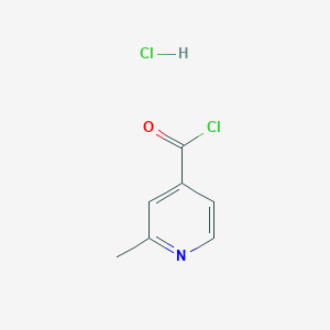molecular formula C7H7Cl2NO B8562859 2-Methyl-isonicotinoyl chloride hydrochloride CAS No. 554420-32-5