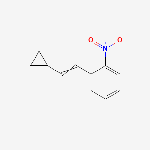 molecular formula C11H11NO2 B8562881 1-(2-Cyclopropylethenyl)-2-nitrobenzene CAS No. 835893-44-2
