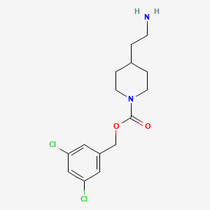 molecular formula C15H20Cl2N2O2 B8562893 3,5-Dichlorobenzyl 4-(2-aminoethyl)piperidine-1-carboxylate 