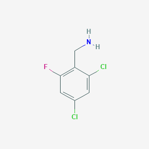 (2,4-Dichloro-6-fluorophenyl)methanamine
